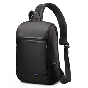 VGOAL Sling Backpack Men'S Chest Bag Shoulder Crossbody Sling Backpack for Men with USB Charging Port