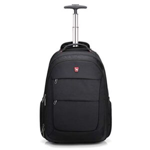 oiwas rolling backpack for laptop large wheeled school bookbag roller daypack travel business bags suitcase men women