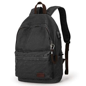 canvas backpack lightweight travel daypack student rucksack laptop backpack one_size