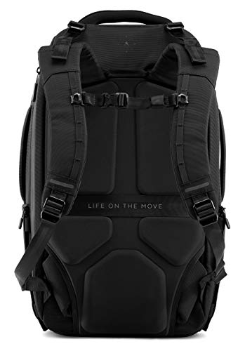 Nomatic Navigator Travel Backpack 32L W/ 9L Built-In Expansion | Anti-Theft Carry-On Size for Travel | 16" Laptop Compartment, Water Resistant Travel Pack, Weekender Bag for Men & Women, Black