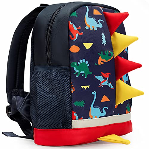 LESNIC Kids Dinosaur Backpack with Leash, Buckles in the Front , CPC Certified Medium Rucksack for 1-6 Years Old Boys & Girl, Dinosaur Rucksack Toddler Kids Bag 25 10 30.3cm/10 4 12in