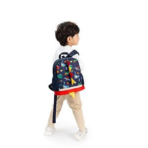 LESNIC Kids Dinosaur Backpack with Leash, Buckles in the Front , CPC Certified Medium Rucksack for 1-6 Years Old Boys & Girl, Dinosaur Rucksack Toddler Kids Bag 25 10 30.3cm/10 4 12in