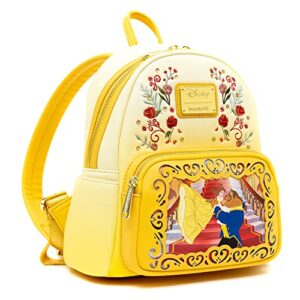 Loungefly Disney Beauty and the Beast, Princess Stories Series Belle Mini Backpack, Ballroom