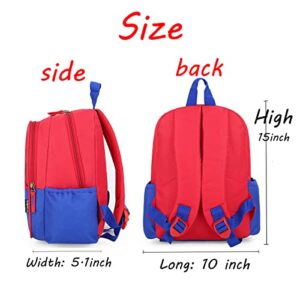 Fidaghre School Backpack For Boys Girls 3d Comic 15 Inch Lightweight Waterproof Kids Backpacks Apply to Over 3 Years Old