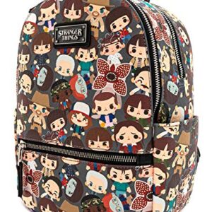 Loungefly Stranger Things Baby Characters Chibi All Over Print Mini Backpack