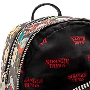 Loungefly Stranger Things Baby Characters Chibi All Over Print Mini Backpack