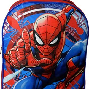 Ruz Spiderman 15" School Bag Backpack (Red-Blue)