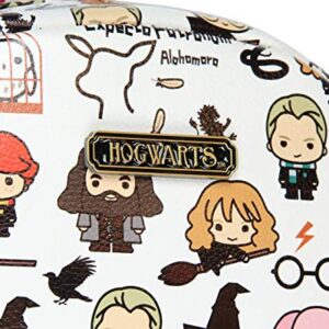 Harry Potter Allover Chibi Character Pattern Faux Leather Tote Bag Mini Backpack