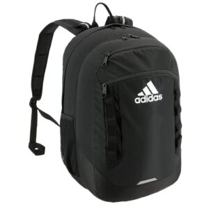 adidas unisex-adult excel backpack, black/white, one size