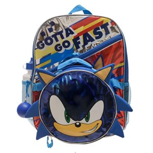 Boys 4PC Sonic the Hedgehog Licensed Backpack and Lunch Set