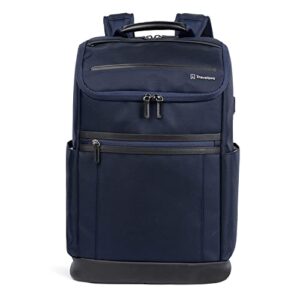 travelpro crew executive choice 3 medium top load backpack fits up to 15.6 laptops and tablets, usb a and c ports, men and women, patriot blue