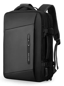 mark ryden laptop backpack,17.3 inch large capacity business backpack for men,waterproof expandable carry-on travel backpack,anti-theft gaming laptop backpack with usb charger (expandable 30l-45l)