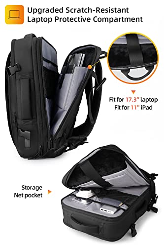 Mark Ryden Laptop Backpack,17.3 Inch Large Capacity Business Backpack for Men,Waterproof Expandable Carry-on Travel Backpack,Anti-Theft Gaming Laptop Backpack with USB Charger (Expandable 30L-45L)