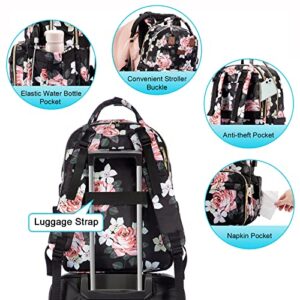 LOVEVOOK Lunch Backpack Insulated Cooler Backpack, Waterproof Laptop Backpack Vintage Work Lunch Box Bag Fashion School Backpack Stylish Travel Bag for Women Girls, Fit 15.6 Inch Computer