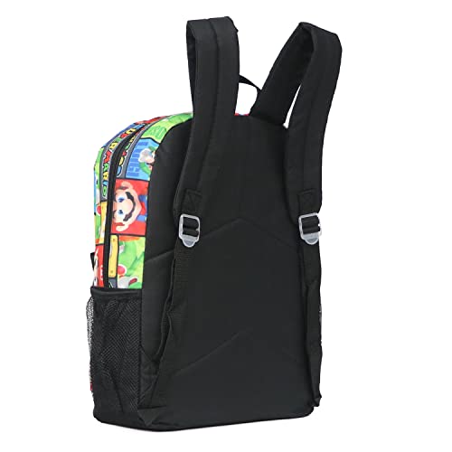 Super Mario 16" Allover Print Character School Backpack