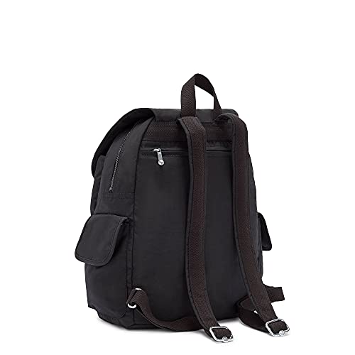 Kipling Women's City Pack Medium Backpack, Black Noir, 10.5" L x 14.5" H x 6.75" D