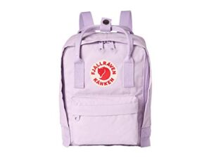 fjallraven women’s kanken mini backpack, pastel lavender, purple, one size