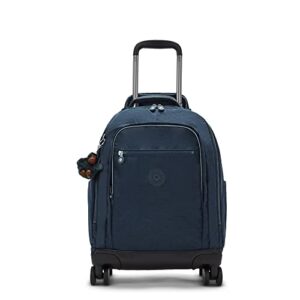 kipling new zea 15″ laptop rolling backpack true blue tonal