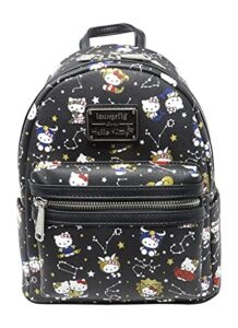 loungefly hello kitty zodiac print mini backpack (one_size, black)