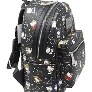 Loungefly Hello Kitty Zodiac Print Mini Backpack (One_Size, Black)