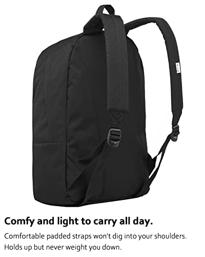 HotStyle SIMPLAY Classic School Backpack Bookbag, Black