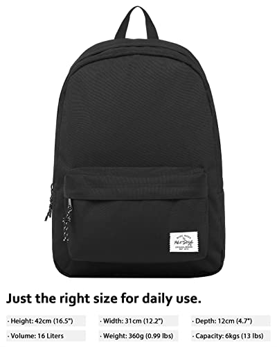 HotStyle SIMPLAY Classic School Backpack Bookbag, Black