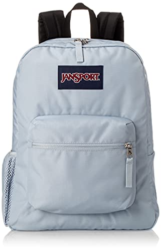 JanSport Cross Town Backpack - School, Travel, or Work Bookbag with Water Bottle Pocket, Blue Dusk
