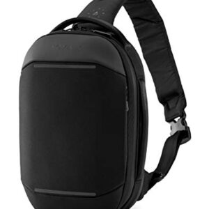 NOMATIC Navigator Premium Sling 6L (Black) | Crossbody Anti-Theft Sling Bag | Tech Organization, Water Resistant & Cord Passthrough- Minimalist Carry Bag