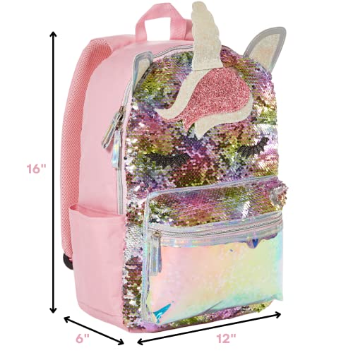 CLUB LIBBY LU Unicorn Flip Sequin Backpack for Girls