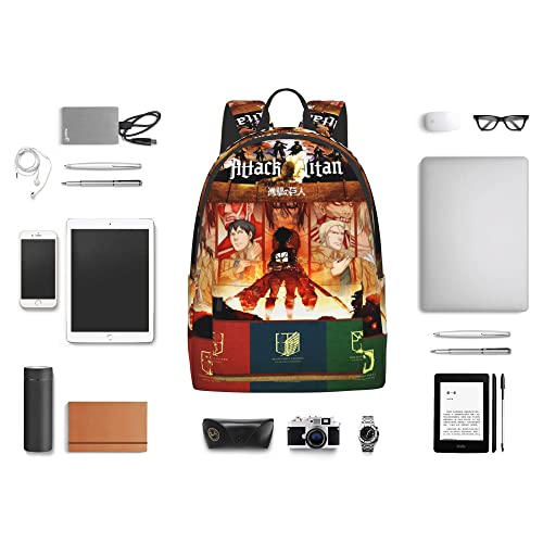 Anime Backpack for Men Women Lightweight Laptop Bag Fashion Daypack Outdoor Hiking Travel Bag for Boys Girls