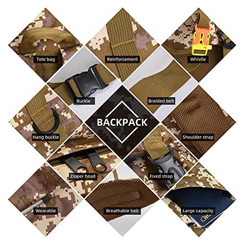 King'sGuard 100L Camping Hiking Backpack Molle Rucksack Military Camping Backpacking Daypack