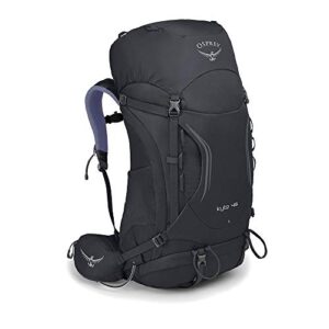 osprey kyte 46 women’s backpacking backpack, siren grey, small/medium