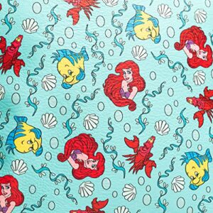 Loungefly x Disney Little Mermaid Ariel, Flounder and Sebastian AOP Backpack