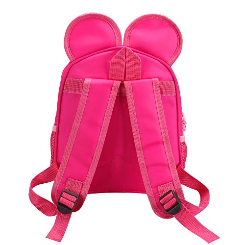 Voikukka Kid Cute Pink Backpacks for Little Girls Cartoon Mini Mouse Backpack Bookbag Kids Small Travel Backpacks for Toddler Girl Backpack Gift Baby Book Bag Preschool Backpacks