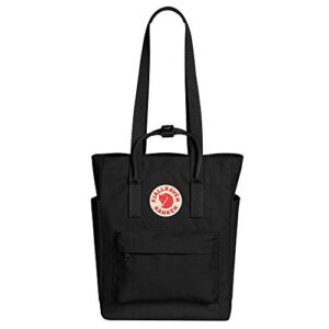 Fjallraven, Kanken Totepack Backpack with 13" Laptop Sleeve for Everyday Use and Travel, Black