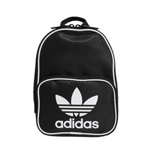 adidas originals women’s santiago mini backpack, black/white, one size