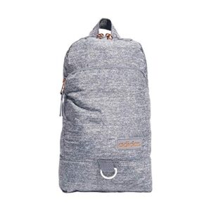 adidas women’s essentials convertible crossbody sling bag, jersey grey/rose gold/onix grey, one size