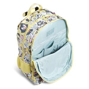 Vera Bradley Recycled Lighten Up Reactive Slim Rolling Backpack, Sunny Garden,One Size