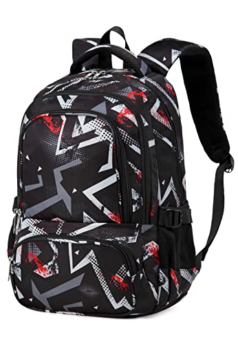 BLUEFAIRY Boys Backpacks for Teenage Kids Elementary School Bags Sturdy Middle School Bookbags Lightweight Waterproof Presents Gift Age 5-10