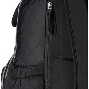 Vera Bradley Performance Twill Backpack Baby Diaper Bag, Black,One Size