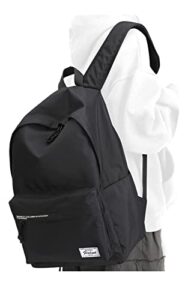pauback black high school backpacks for teen girls,book bag backpack for school teens,college travel daypack for women men for laptop 15.6″,water resistant & lightweight casual university backpack