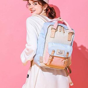 Himawari Backpack/Waterproof Backpack 14.9" College Vintage Travel Bag for Women，14inch Laptop for Student (HM-38#)