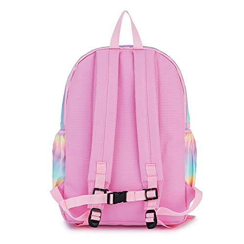 VASCHY Unicorn Backpack for Little Girls, Cute Rainbow Glitter Lightweight Water Resistant Preschool Backpack for Kids,Toddlers Kindergarten School Bag