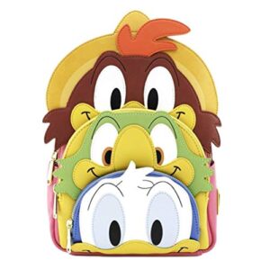 loungefly x disney three caballeros mini backpack (one size, multi)