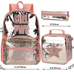 Backpack for Girls School Bag with Lunch Box Girls Backpack Set for Elementary Preschool Bookbag