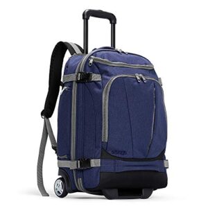 ebags mother lode rolling travel backpack (brushed indigo)