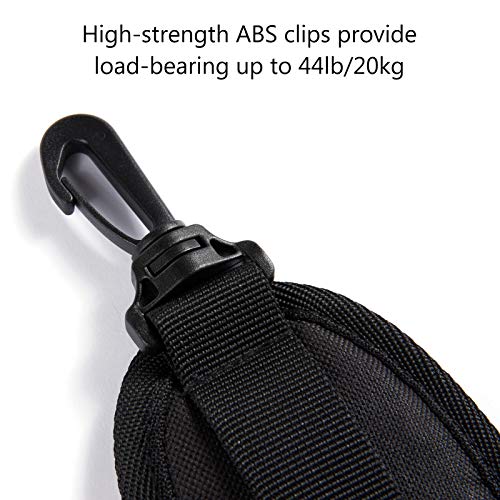 BASSDASH Backpack Straps Replacement Adjustable Padded Shoulder Straps for Backpack Dry Bag (Black, Adult)