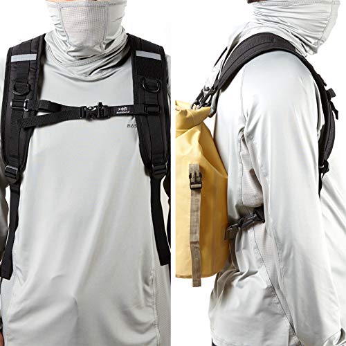 BASSDASH Backpack Straps Replacement Adjustable Padded Shoulder Straps for Backpack Dry Bag (Black, Adult)