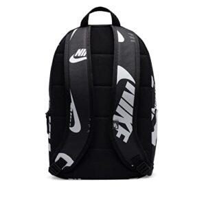 Nike Heritage 2.0 AOP Backpack DQ5956-010 BLACK/BLACK/UNIVERSITY RED, One Size