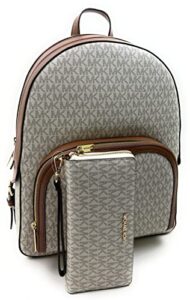 michael kors jaycee large backpack school bag bundled jst continental wristlet wallet